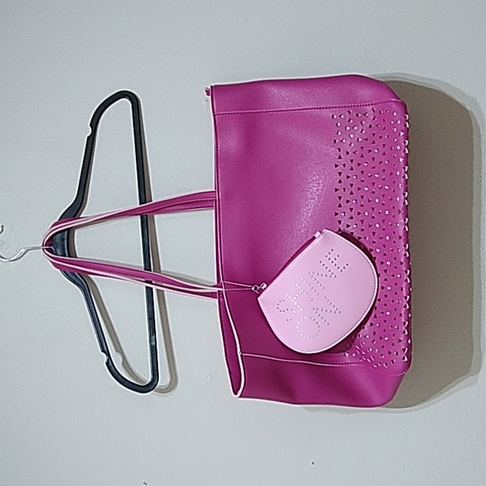 Bath & Body Works Large Tote With Shine On Wristlet